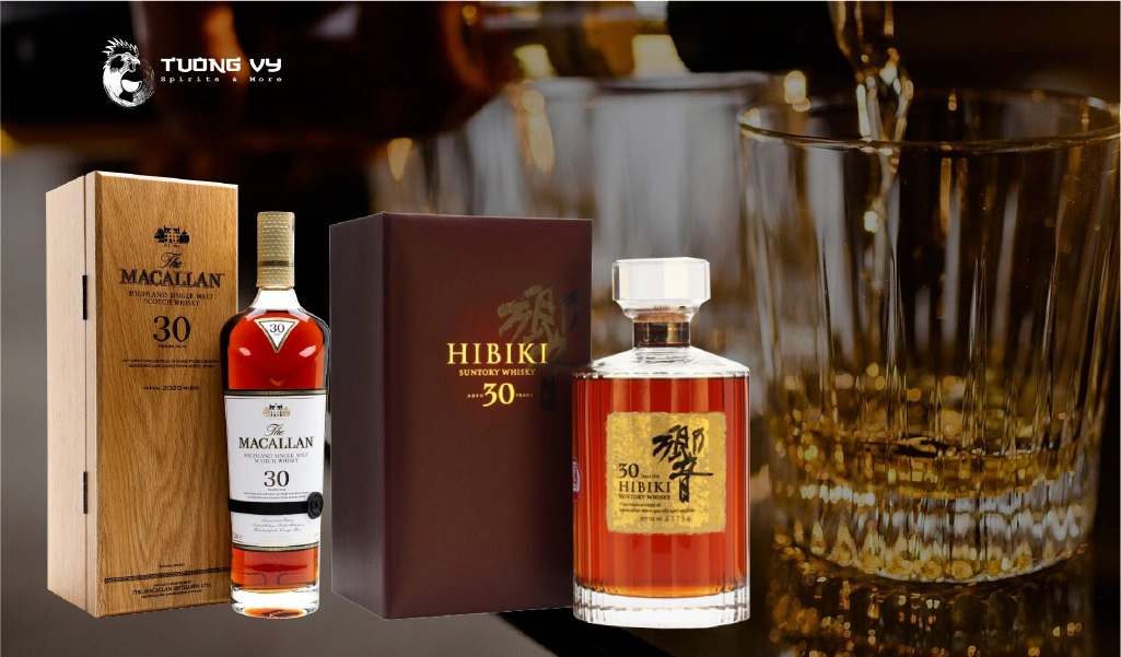 So Sánh Hibiki 30 Year Old và Macallan 30 Year Old Sherry Cask: Hai Tuyệt Tác Whisky